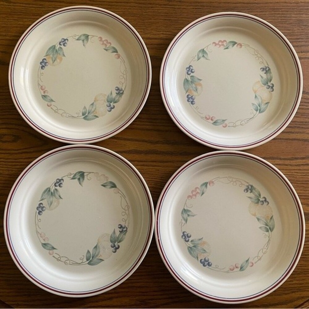 4 Corelle by Corning 10 1/4” Abundance Dinner Plates